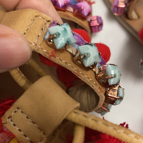 COPY - Anthropology Barbara barbieri tassel Pom lace Gladiator Sandal - Picture 12 of 16